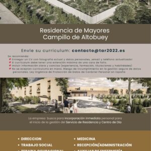 Bolsa de Empleo Residencia de Mayores Campillo de Altobuey